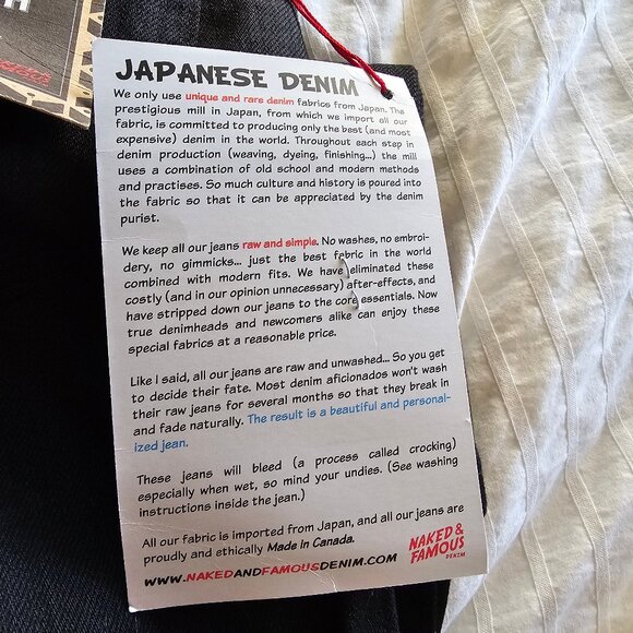 Naked & Famous The Crop Skinny Jeans - 2018 - Black Power Stretch - Sz 27 - NWT - Picture 12 of 16